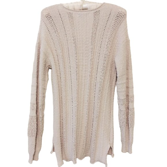 Sweater Crochet Knitted Long Sleeves V-neck Women’s Size Small - Picture 2 of 9